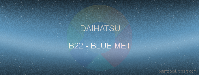 Daihatsu paint B22 Blue Met.