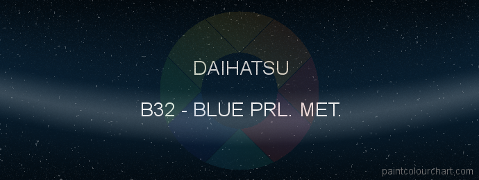Daihatsu paint B32 Blue Prl. Met.