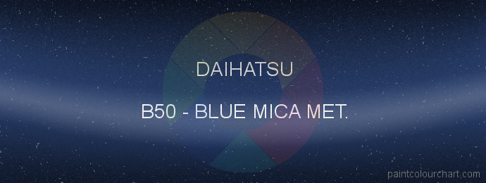 Daihatsu paint B50 Blue Mica Met.