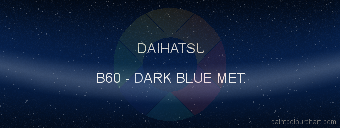 Daihatsu paint B60 Dark Blue Met.