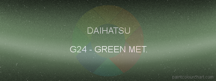 Daihatsu paint G24 Green Met.