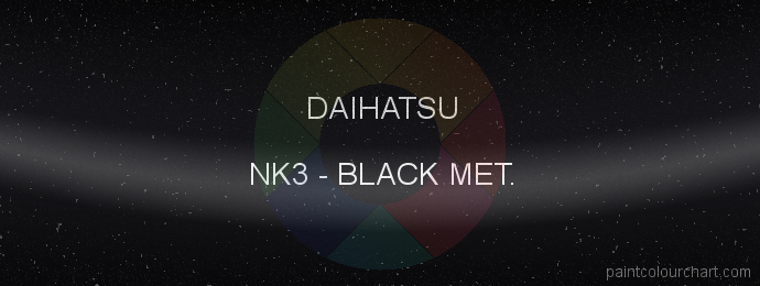 Daihatsu paint NK3 Black Met.
