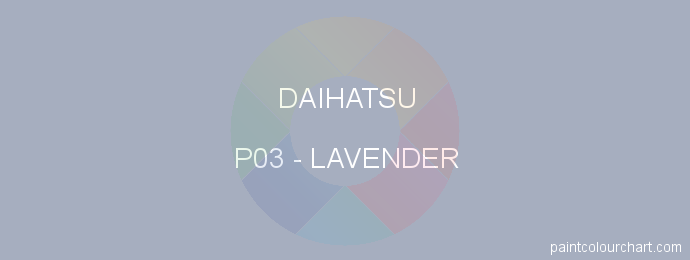 Daihatsu paint P03 Lavender