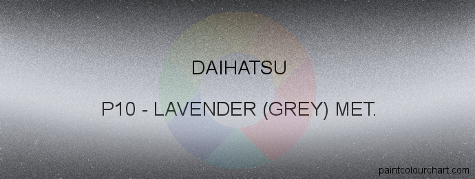 Daihatsu paint P10 Lavender (grey) Met.