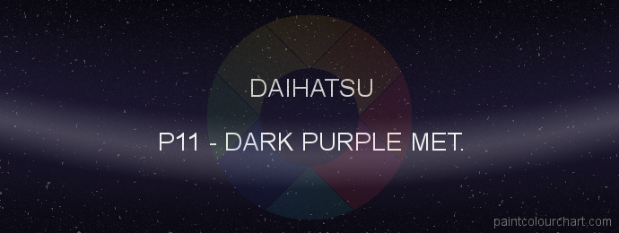 Daihatsu paint P11 Dark Purple Met.
