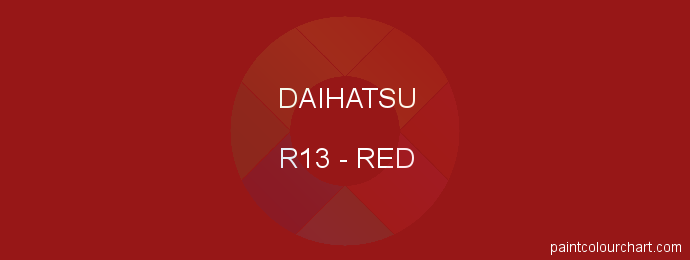 Daihatsu paint R13 Red