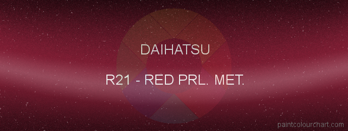 Daihatsu paint R21 Red Prl. Met.