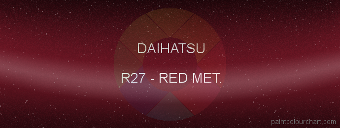 Daihatsu paint R27 Red Met.