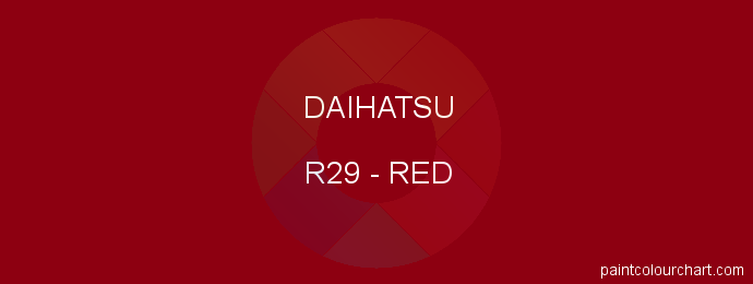 Daihatsu paint R29 Red