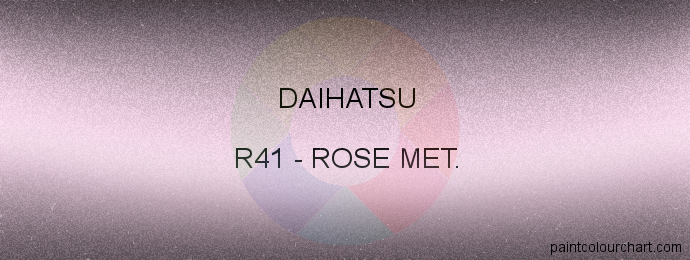 Daihatsu paint R41 Rose Met.