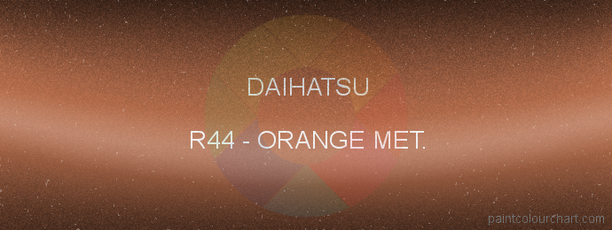 Daihatsu paint R44 Orange Met.
