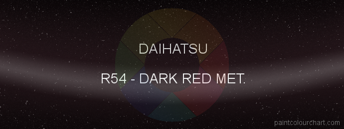 Daihatsu paint R54 Dark Red Met.
