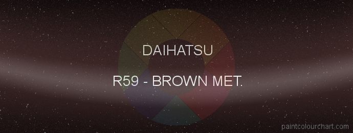 Daihatsu paint R59 Brown Met.