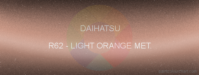 Daihatsu paint R62 Light Orange Met.