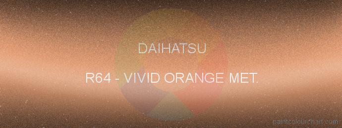 Daihatsu paint R64 Vivid Orange Met.
