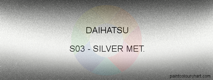 Daihatsu paint S03 Silver Met.