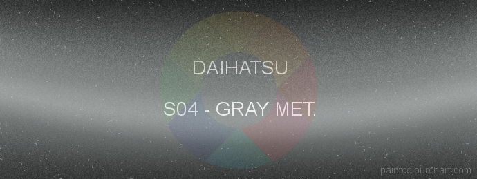 Daihatsu paint S04 Gray Met.
