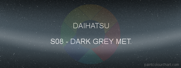 Daihatsu paint S08 Dark Grey Met.