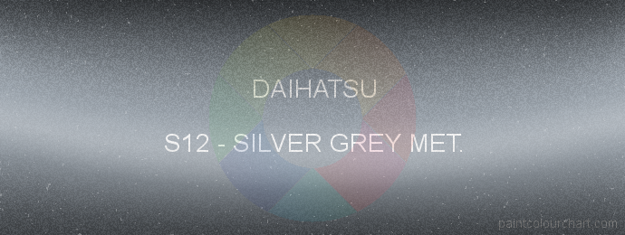 Daihatsu paint S12 Silver Grey Met.