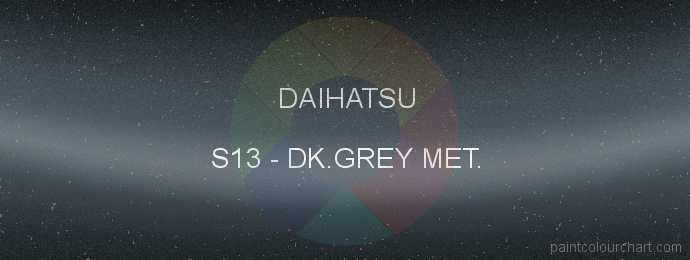 Daihatsu paint S13 Dk.grey Met.