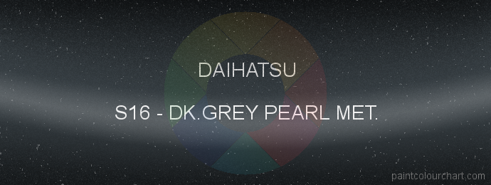 Daihatsu paint S16 Dk.grey Pearl Met.
