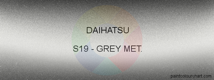 Daihatsu paint S19 Grey Met.
