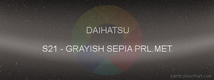 Daihatsu paint S21 Grayish Sepia Prl.met.