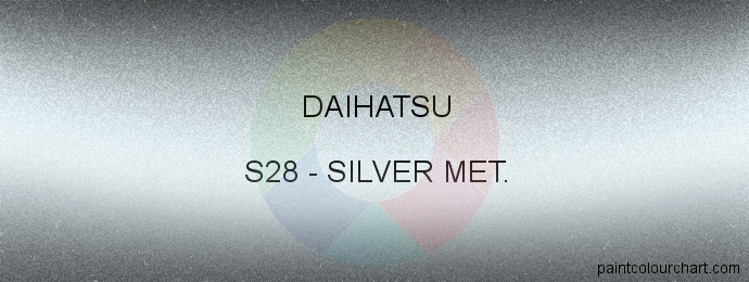 Daihatsu paint S28 Silver Met.