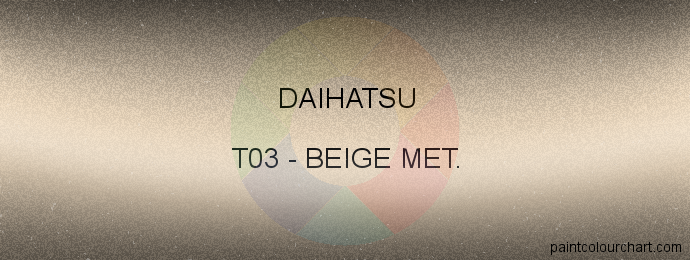 Daihatsu paint T03 Beige Met.