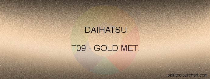 Daihatsu paint T09 Gold Met.