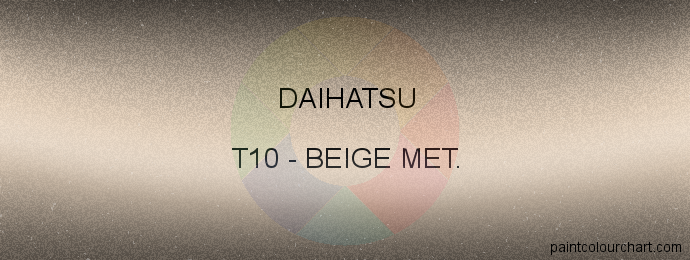 Daihatsu paint T10 Beige Met.