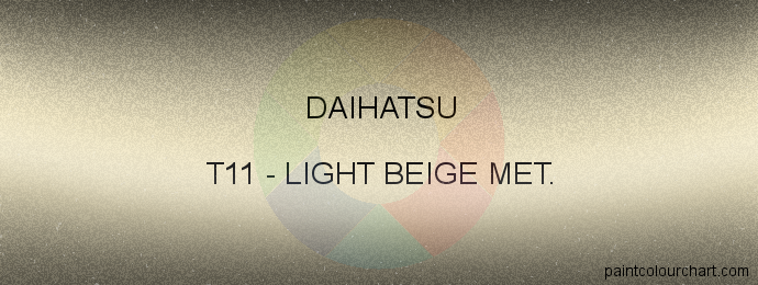 Daihatsu paint T11 Light Beige Met.