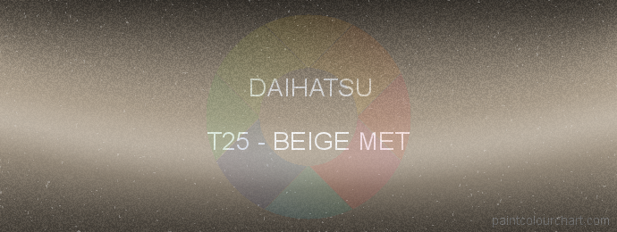 Daihatsu paint T25 Beige Met
