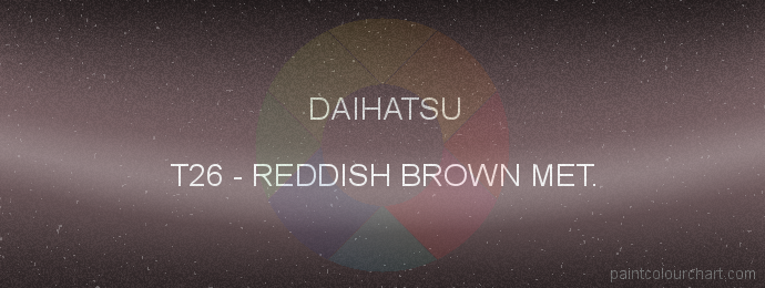 Daihatsu paint T26 Reddish Brown Met.