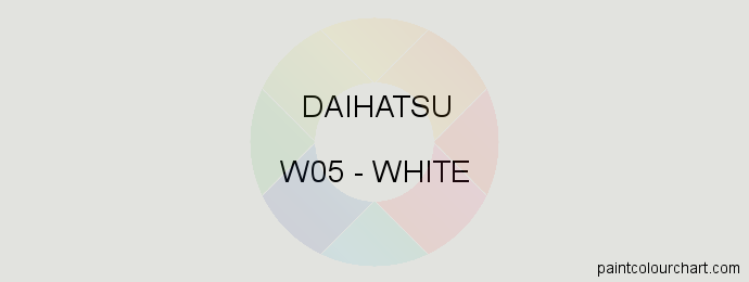 Daihatsu paint W05 White