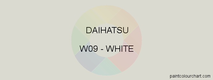 Daihatsu paint W09 White