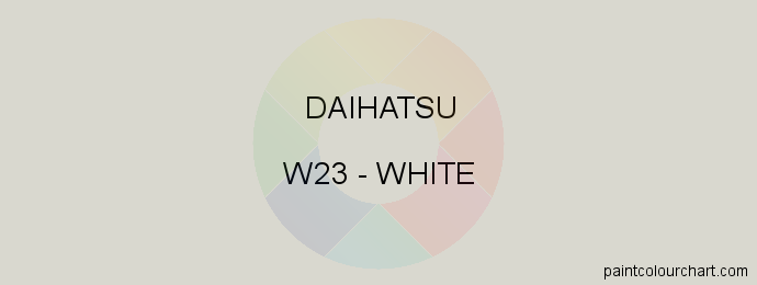 Daihatsu paint W23 White