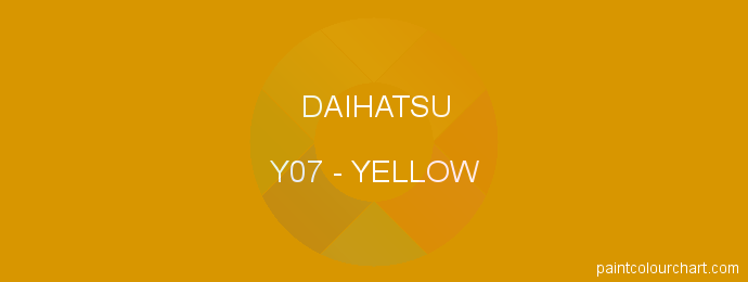 Daihatsu paint Y07 Yellow