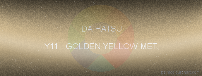 Daihatsu paint Y11 Golden Yellow Met.