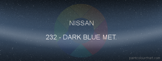 Nissan paint 232 Dark Blue Met.