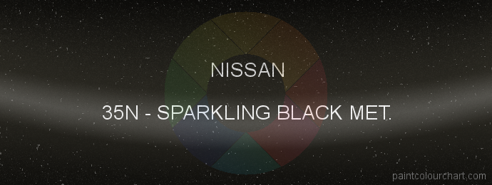 Nissan paint 35N Sparkling Black Met.
