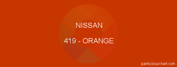 Nissan paint 419 Orange