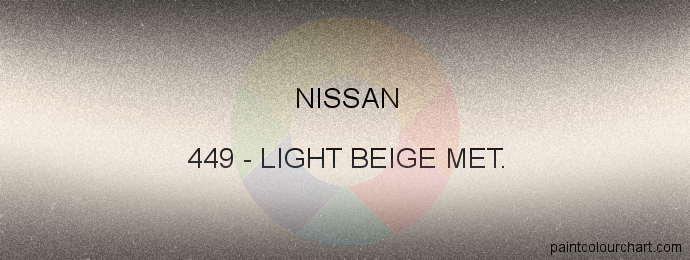 Nissan paint 449 Light Beige Met.