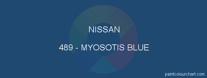 Nissan paint 489 Myosotis Blue