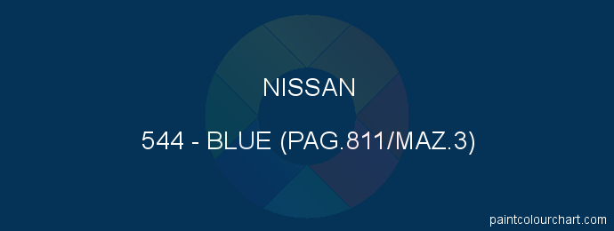 Nissan paint 544 Blue (pag.811/maz.3)