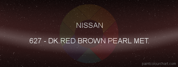 Nissan paint 627 Dk.red Brown Pearl Met.