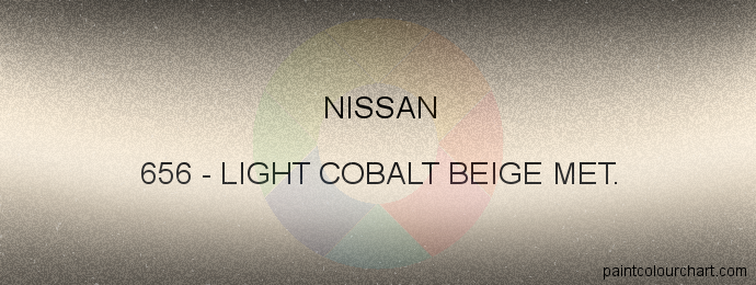 Nissan paint 656 Light Cobalt Beige Met.