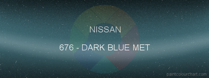Nissan paint 676 Dark Blue Met