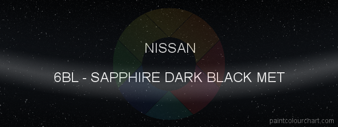 Nissan paint 6BL Sapphire Dark Black Met