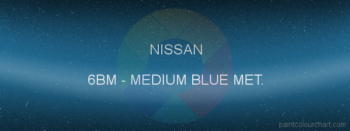 Nissan paint 6BM Medium Blue Met.